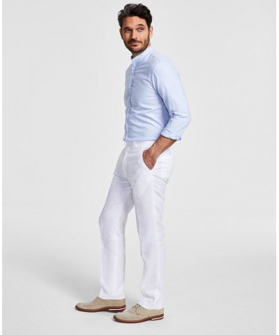 Men's UltraFlex Classic-Fit Linen Pants White $33.93 Pants