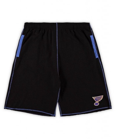 Men's Black St. Louis Blues Big and Tall French Terry Shorts $21.15 Shorts