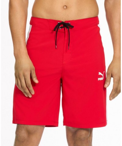 Men's T7 Colorblocked 9" Board Shorts Medium Red $17.92 Swimsuits