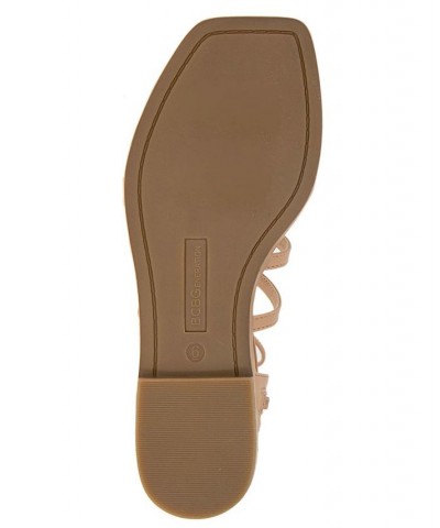 Women's Lariat Gladiator Sandal Tan/Beige $56.76 Shoes