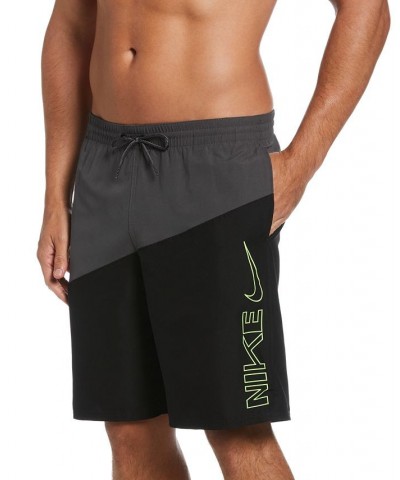 Men's Colorblocked Swoosh 9" Volley Shorts PD01 $29.96 Swimsuits