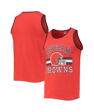 Men's Orange Cleveland Browns Edge Super Rival Tank Top $24.29 T-Shirts