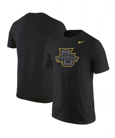 Men's Black Marquette Golden Eagles Logo Color Pop T-shirt $22.94 T-Shirts