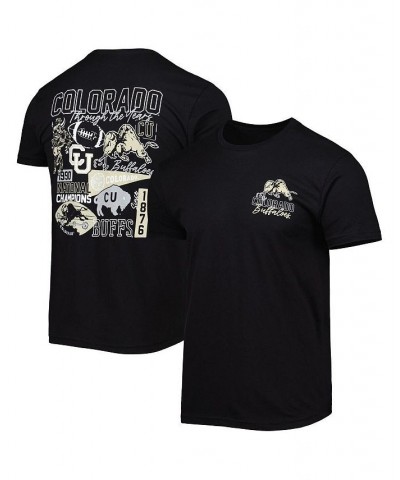 Men's Black Colorado Buffaloes Vintage-Like Through the Years 2-Hit T-shirt $22.94 T-Shirts
