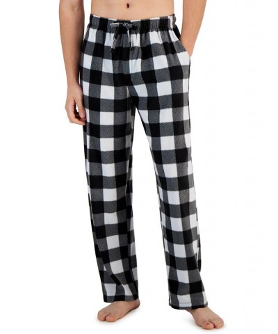 Men's Cozy Fleece Pajama Pants Black $11.41 Pajama