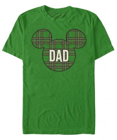 Men's Dad Holiday Patch Short Sleeve T-Shirt Green $16.80 T-Shirts