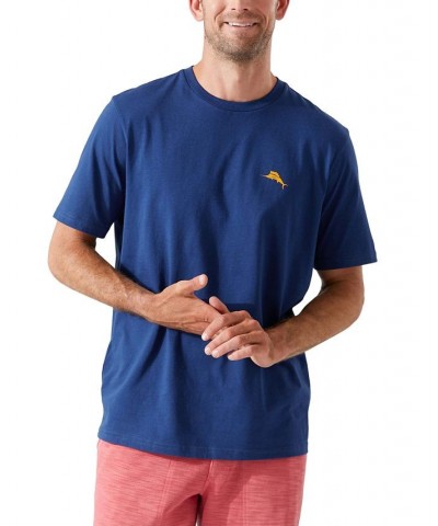 Men's Rye Rye Again Graphic Crewneck T-Shirt Blue $17.47 T-Shirts