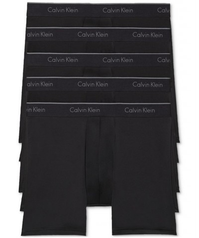 Men's Micro Stretch Boxer Briefs, 5-Pack Black $21.69 Underwear