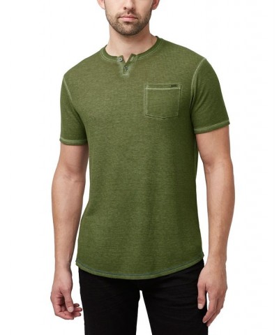 Men's Kadya Waffle Knit T-shirt Green $19.67 T-Shirts