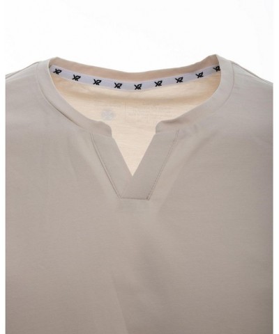 Men's Basic Notch Neck Short Sleeve T-shirt PD17 $15.29 T-Shirts