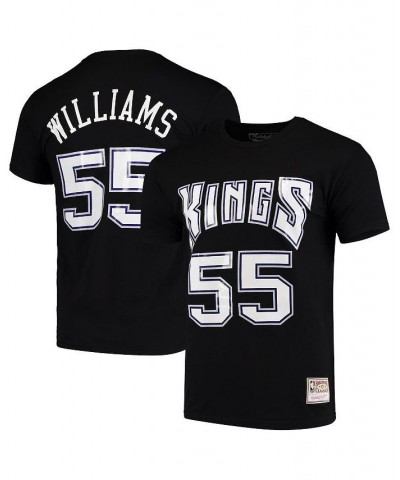 Men's Jason Williams Black Sacramento Kings Hardwood Classics Team Name and Number T-shirt $22.35 T-Shirts
