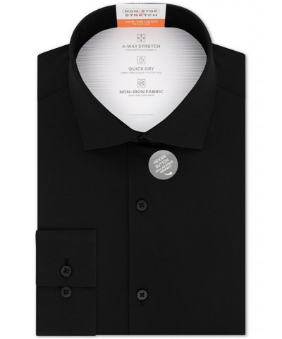 Men's Slim-Fit Stretch Black Dress Shirt Black $22.00 Dress Shirts