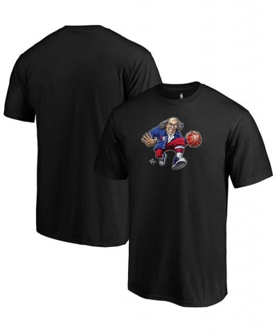 Men's Black Philadelphia 76ers Midnight Mascot Team T-shirt $16.11 T-Shirts