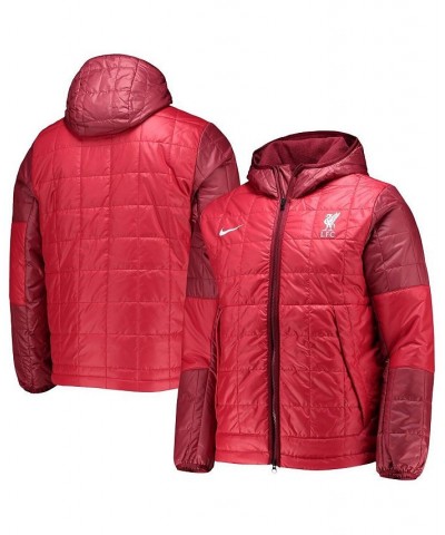 Men's Red Liverpool Synthetic Fleece Lined Full-Zip Jacket $66.00 Jackets