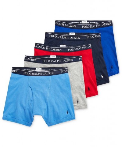 Men's Classic Cotton Boxer Briefs, 5-Pack Andover / Aerial Blue / Rugby Royal / Rl2000 Red / Cruise Navy $32.78 Underwear