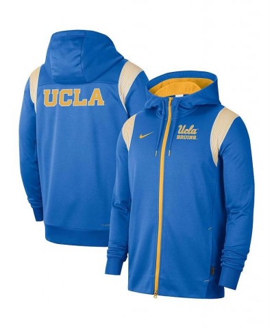 Men's Blue UCLA Bruins Sideline Lockup Performance Full-Zip Hoodie Jacket $40.95 Jackets