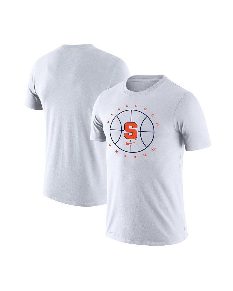 Men's White Syracuse Orange Basketball Icon Legend Performance T-shirt $22.50 T-Shirts