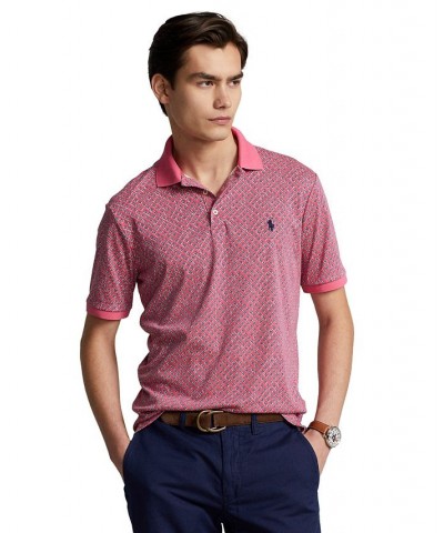 Men's Classic-Fit Soft Cotton Polo Shirt Pink $43.20 Polo Shirts