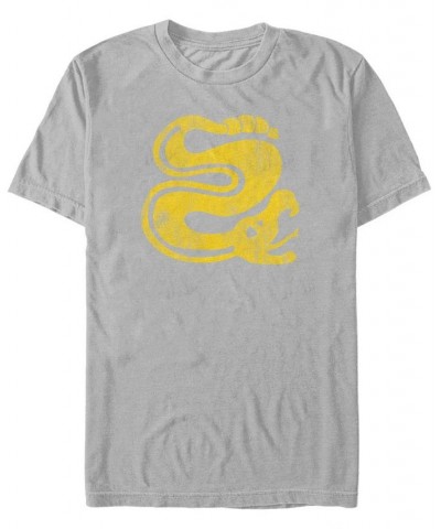 Nickelodeon Men's Legends of the Hidden Temple Snakes Logo Short Sleeve T-Shirt Silver $14.35 T-Shirts