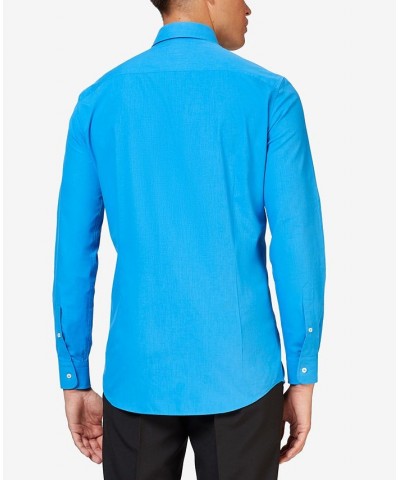 Men's Solid Color Shirt Blue $18.00 Dress Shirts