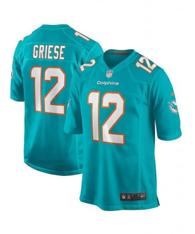 Men's Bob Griese Aqua Miami Dolphins Game Retired Player Jersey $33.17 Jersey