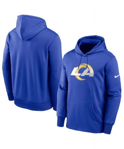 Men's Royal Los Angeles Rams Primary Logo Therma Performance Pullover Hoodie $34.00 Sweatshirt